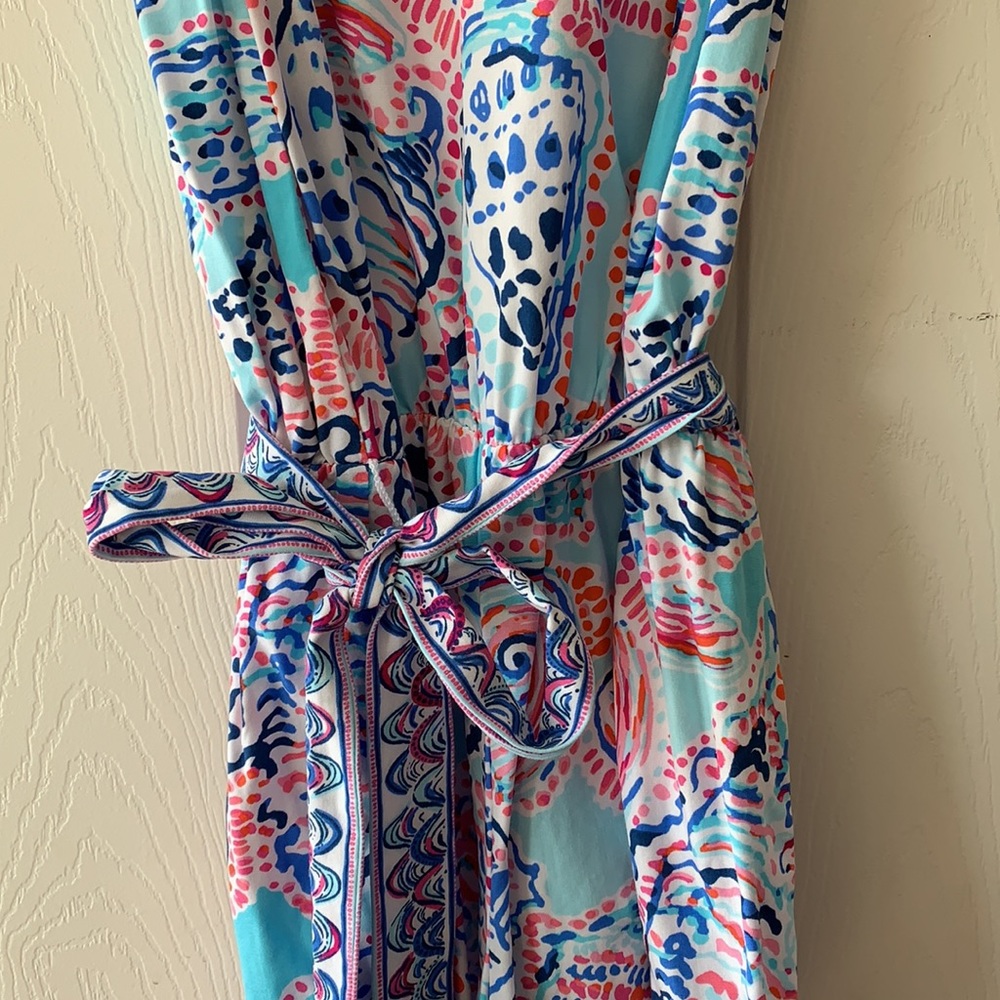 Lilly Pulitzer Deanna romper in Shell Me About It - Picture 4 of 8